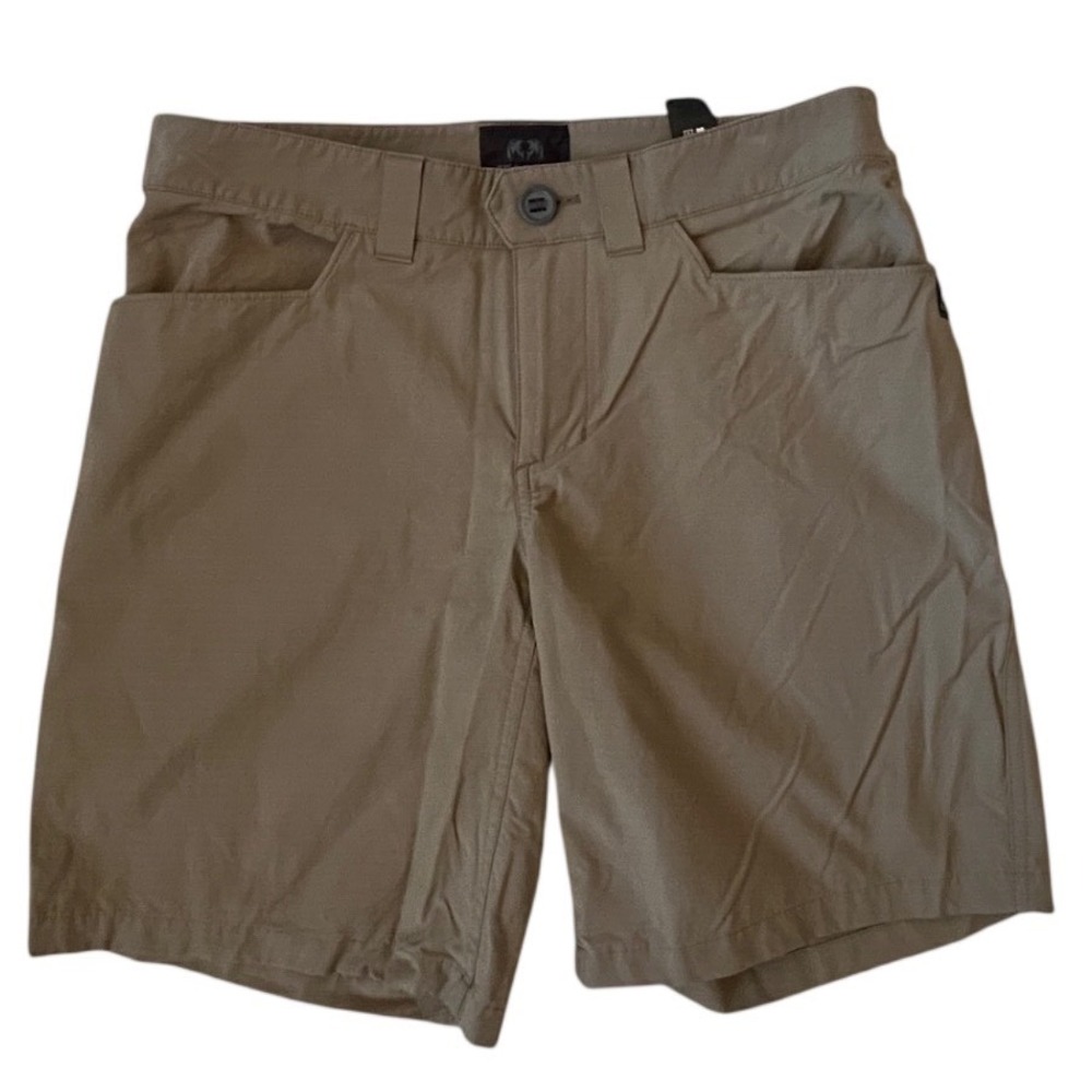 KUIU Men Khaki Tan Active Outdoor Hiking Shorts Size 30 Cotton Nylon Stretch